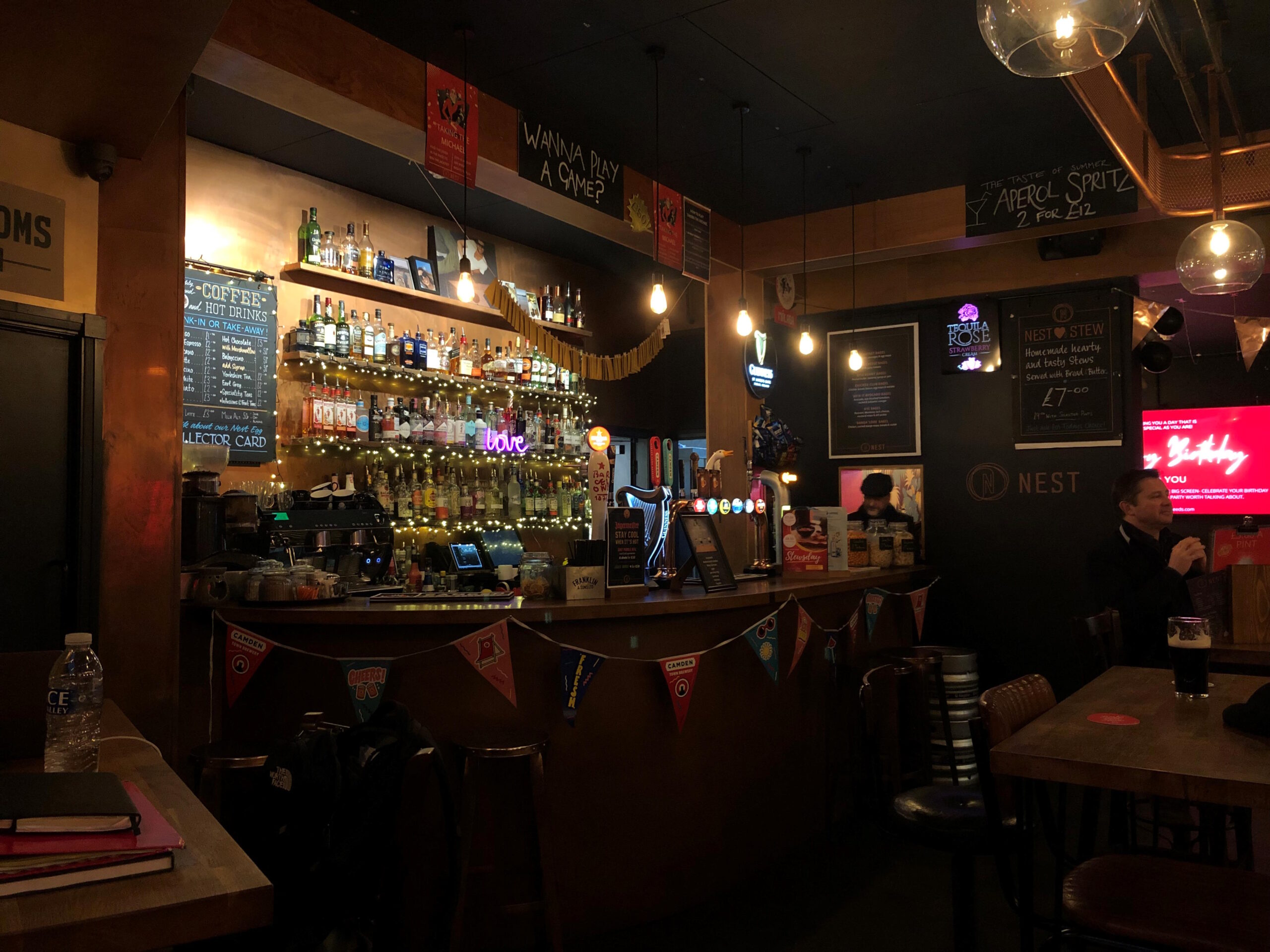 The original Nest Bar Leeds homepage photograph